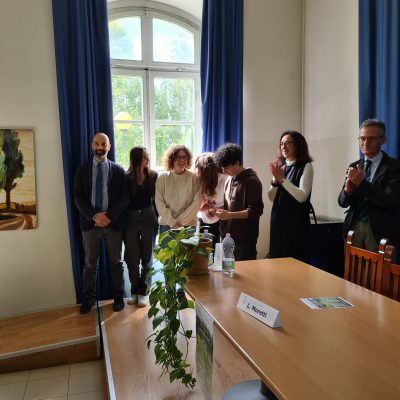 premiazione contest “Re-immaginare le panchine del parco del Pionta" 