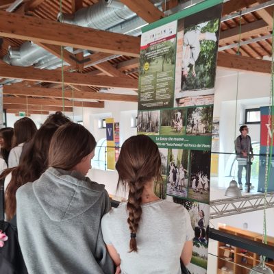 Logge del Grano, gli studenti visitano la mostra "Costruire Ponti" sui progetti per il Parco del Pionta