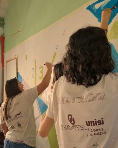 Aspettando il Festival al lavoro  nel Campus del Pionta con l'Università dell'Oklahoma