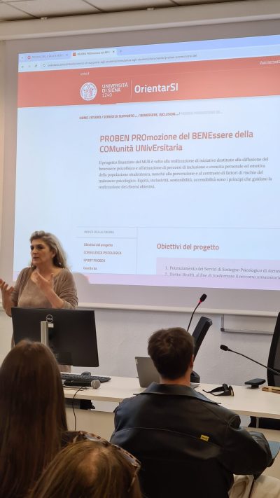 Si presentano i servizi del Progetto Pro-Ben per il benessere degli studenti universitari